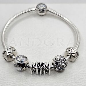 ♥️ 6pc Authentic Pandora MOTHER'S BRACELET GIFT 🎁 Set